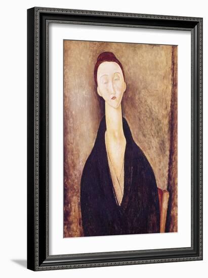 Hanka Zborowska-Amedeo Modigliani-Framed Giclee Print