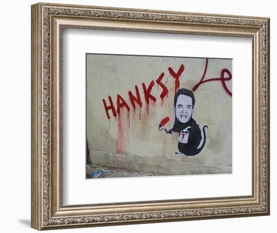 Hanksy-Banksy-Framed Giclee Print