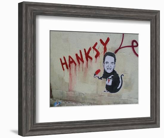 Hanksy-Banksy-Framed Giclee Print