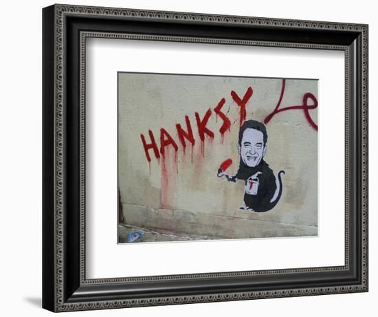 Hanksy-Banksy-Framed Giclee Print