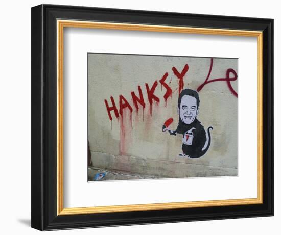 Hanksy-Banksy-Framed Giclee Print