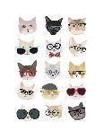 Cats with Glasses-Hanna Melin-Art Print