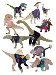 Dinosaurs in 80’s Jumpers-Hanna Melin-Art Print