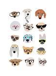 Dogs with Glasses-Hanna Melin-Art Print