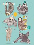 Party With Sloths-Hanna Melin-Art Print