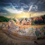 The Famous Park Guell in Barcelona, Spain-Hanna Slavinska-Photographic Print