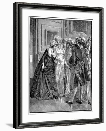 Hannah More Being Introduced to Society, English Religious Writer-null-Framed Giclee Print