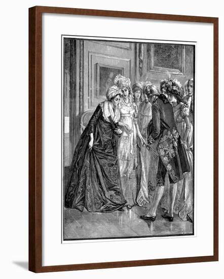 Hannah More Being Introduced to Society, English Religious Writer-null-Framed Giclee Print