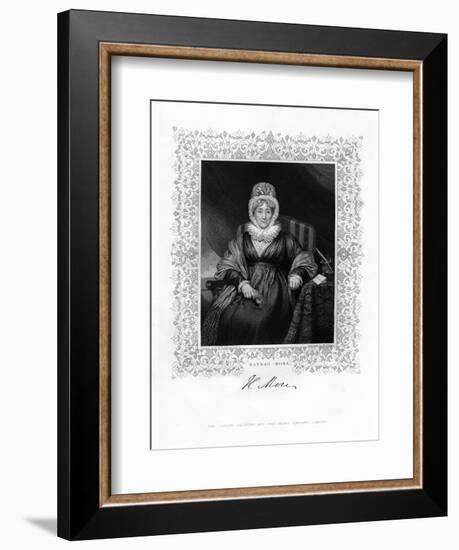 Hannah More, English Religious Writer and Philanthropist, 19th Century-William Finden-Framed Giclee Print