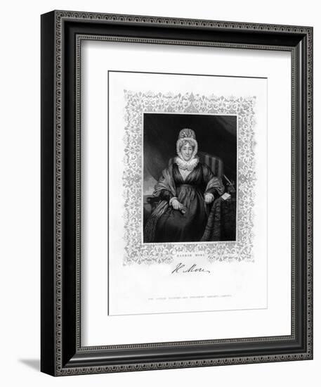 Hannah More, English Religious Writer and Philanthropist, 19th Century-William Finden-Framed Giclee Print