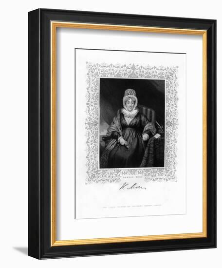 Hannah More, English Religious Writer and Philanthropist, 19th Century-William Finden-Framed Giclee Print
