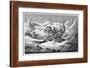 Hannibal and his war elephants crossing the Alps, 218 BC (19th century)-Unknown-Framed Giclee Print
