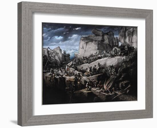 Hannibal Crosses the Alps-Bénédict Masson-Framed Giclee Print