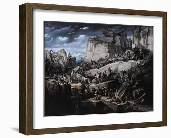 Hannibal Crosses the Alps-Bénédict Masson-Framed Giclee Print