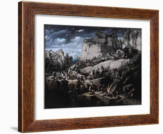 Hannibal Crosses the Alps-Bénédict Masson-Framed Giclee Print