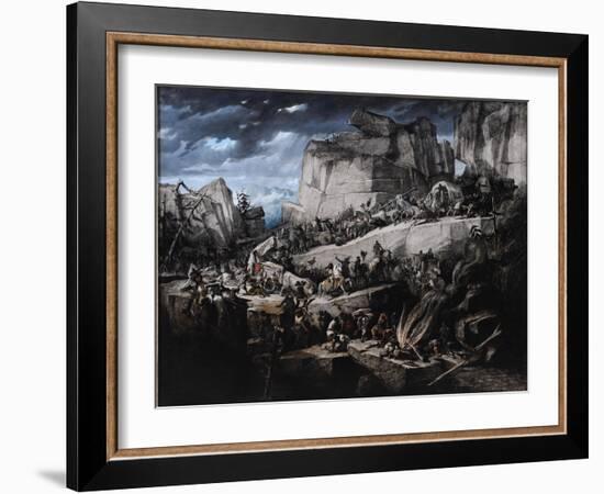 Hannibal Crosses the Alps-Bénédict Masson-Framed Giclee Print