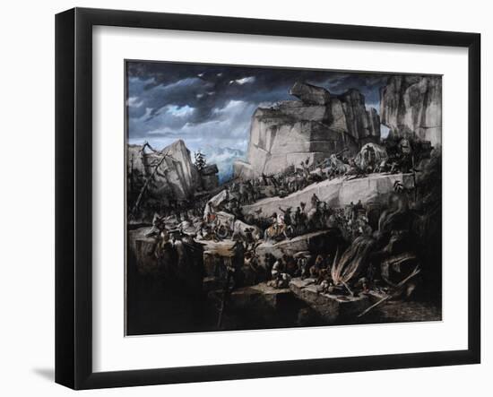 Hannibal Crosses the Alps-Bénédict Masson-Framed Giclee Print