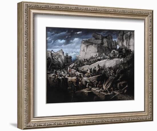 Hannibal Crosses the Alps-Bénédict Masson-Framed Premium Giclee Print