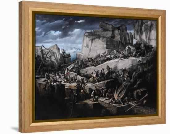 Hannibal Crosses the Alps-Bénédict Masson-Framed Premier Image Canvas