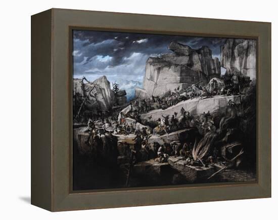 Hannibal Crosses the Alps-Bénédict Masson-Framed Premier Image Canvas