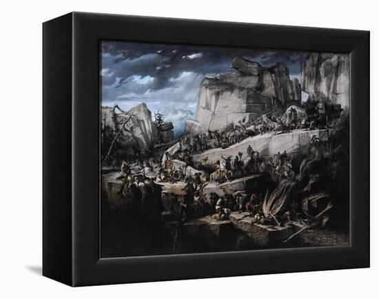 Hannibal Crosses the Alps-Bénédict Masson-Framed Premier Image Canvas