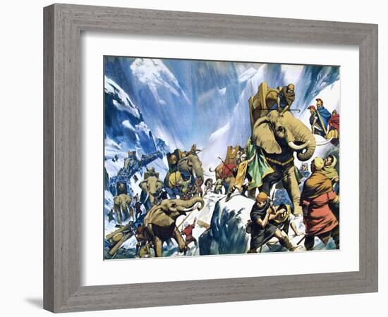 Hannibal Crossing the Alps-Mcbride-Framed Giclee Print