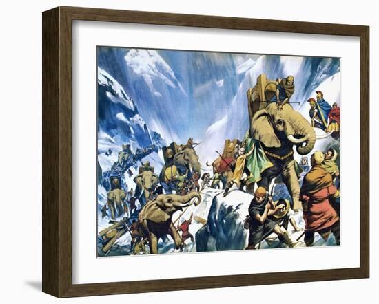 Hannibal Crossing the Alps-Mcbride-Framed Giclee Print