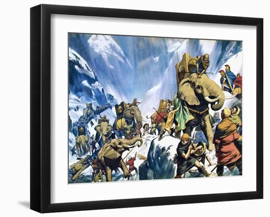 Hannibal Crossing the Alps-Mcbride-Framed Giclee Print