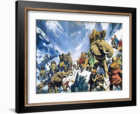 Hannibal Crossing the Alps-Mcbride-Framed Giclee Print