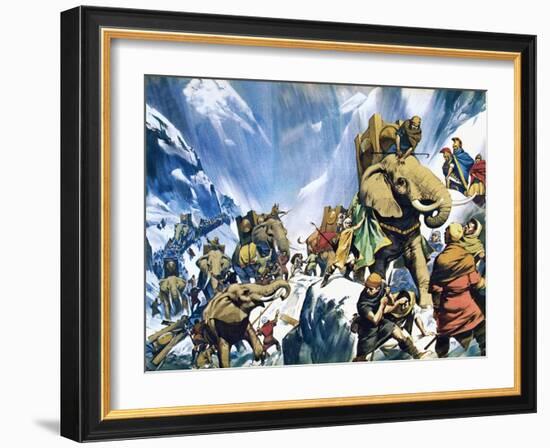 Hannibal Crossing the Alps-Mcbride-Framed Giclee Print