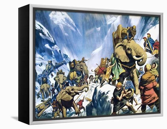 Hannibal Crossing the Alps-Mcbride-Framed Premier Image Canvas