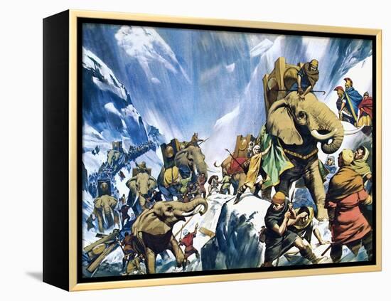 Hannibal Crossing the Alps-Mcbride-Framed Premier Image Canvas