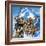 Hannibal Crossing the Alps-English School-Framed Giclee Print