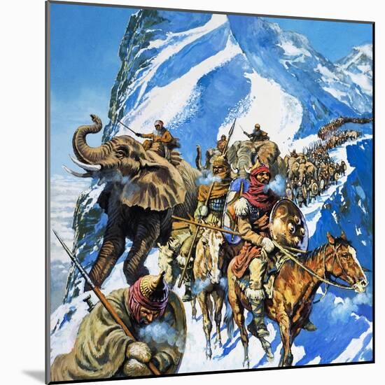 Hannibal Crossing the Alps-English School-Mounted Giclee Print