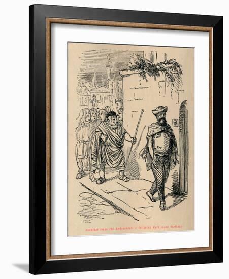 'Hannibal leads the Ambassadors a fatiguing Walk round Carthage', 1852-John Leech-Framed Giclee Print