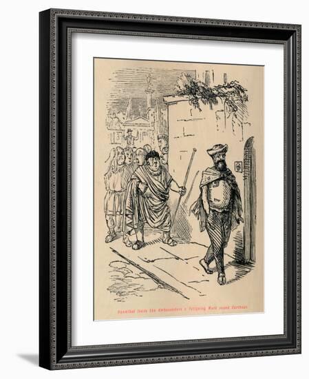 'Hannibal leads the Ambassadors a fatiguing Walk round Carthage', 1852-John Leech-Framed Giclee Print