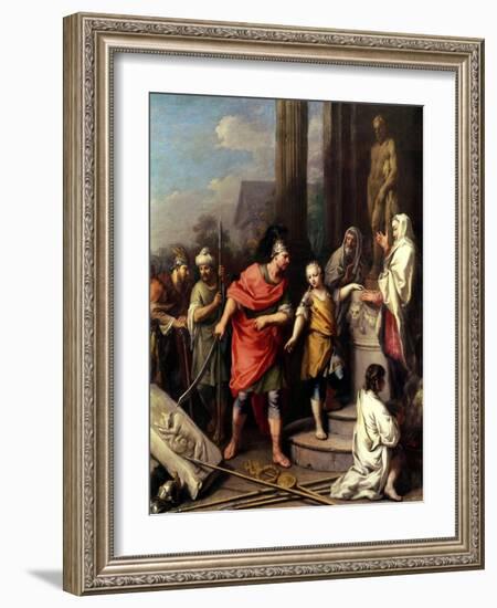 Hannibal Swearing Eternal Enmity to Rome-Jacopo Amigoni-Framed Giclee Print