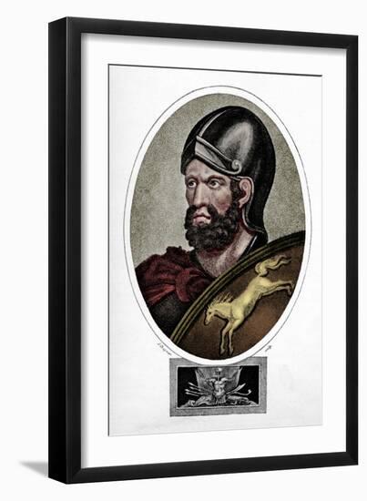 'Hannibal, the Carthaginian General', c1823, (1912)-John Chapman-Framed Giclee Print