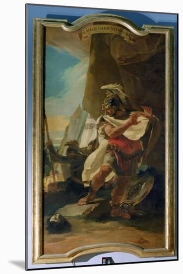 Hannibal with the Head of His Brother Hasdrubal, 1728-30-Giovanni Battista Tiepolo-Mounted Giclee Print