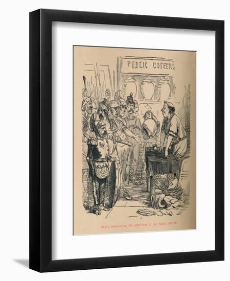 'Hanno announcing the emptiness of the Public Coffers', 1852-John Leech-Framed Giclee Print