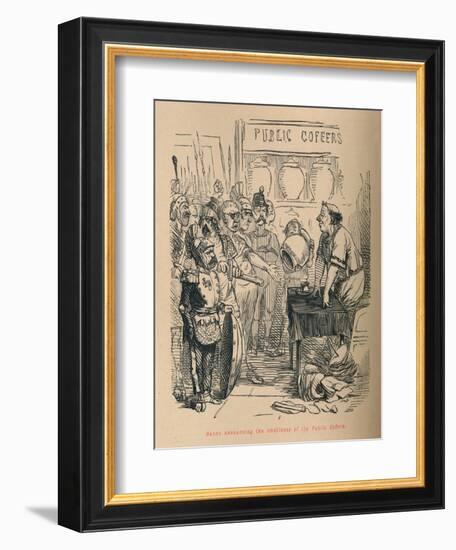 'Hanno announcing the emptiness of the Public Coffers', 1852-John Leech-Framed Giclee Print