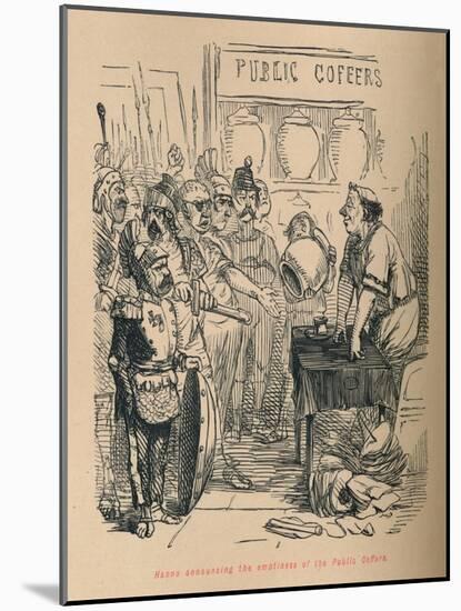 'Hanno announcing the emptiness of the Public Coffers', 1852-John Leech-Mounted Giclee Print