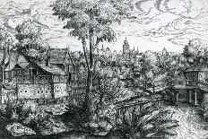 Bridge Near a Watermill, 1553-Hanns Sebald Lautensack-Giclee Print