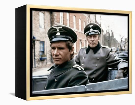 HANOVER STREET, 1979 directed by PETER HYAMS Harrison Ford and Christopher Plummer (photo)-null-Framed Stretched Canvas