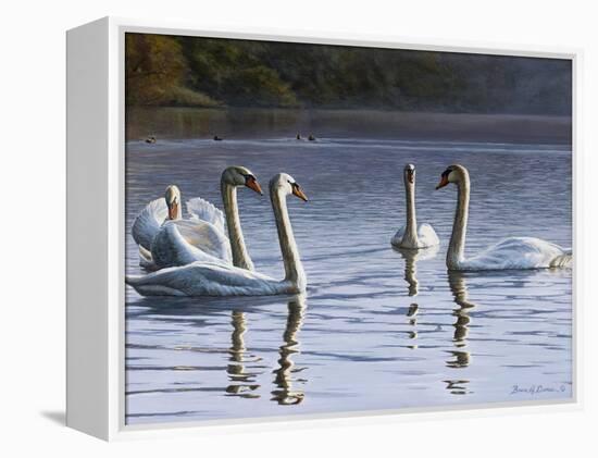 Hanover Swans Five-Bruce Dumas-Framed Premier Image Canvas