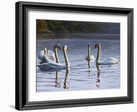 Hanover Swans Five-Bruce Dumas-Framed Giclee Print