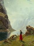Date by the Fjord-Hans Andreas Dahl-Giclee Print