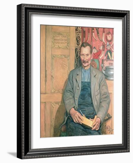 Hans Arnbom, the Carpenter-Carl Larsson-Framed Giclee Print