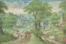 Landscape with Abraham and Angels, 1567-Hans Bol-Giclee Print