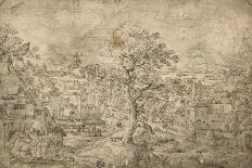 Landscape with Abraham and Angels, 1567-Hans Bol-Giclee Print